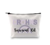 G2TUP Crohns Disease Awareness Gift Crohns Survival Kit Makeup Bag Colitis Warrior Cosmetic Bag Chronic Illness Gift Purple Ribbon Gift, Crohns Survival Kit MB, 23.5 cm ( 9.25 inches ) * 17 cm ( 6.69