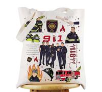 G2TUP Evan Buckley & Eddie Diaz Tote Bag Firefighter Character Fans Gift What is Your Emergency Shoulder Bag Hen Wilson Merch, Emergency Tg, 23 cm x 17 cm x 8.6 cm