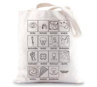 G2TUP Fifteen Fears Magnus Archives Reusable Bag Fiction Podcast Tote Bag Magnus Archives Symbols Shopping Bag, The Eye Tote Bag, M