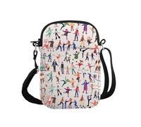 G2TUP Figure Skaters Gift Ice Skating Crossbody Bag Hockey Players Travel Bag Blade lover Gift Rink Vibes Gift (Ice Skating S)