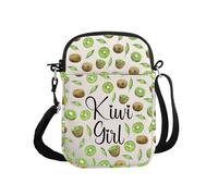 G2TUP Fruit Lover Gift Kiwi G-irl Crossbody Bag Fresh Green Fruit Travel Bag Kiwi Food lover Gift Plant Lovers Gifts, Kiwi G-irl S