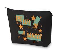 G2TUP Funny Dancer Cosmetic Bag Dance Teacher Gift The Life Of A Dancer Zipper Pouch For Women Dancing Theme Merch, Life Of Dancer