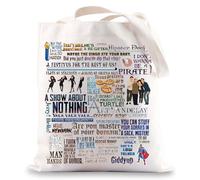 G2TUP Funny Geroge & Jerry Tote Bag Jerry Fans Gift No Soup For You Larry Thomas Shoulder Bag Jerry Merch, No Soup for You Tg, L