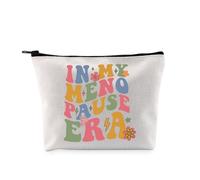 G2TUP Funny Menopause Gift My Menopause Era Makeup Bag Hormone Therapy Cosmetic Bag Hot Flashes Gift, Menopause Era MB