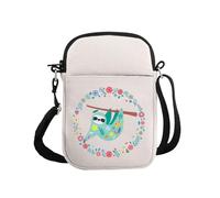 G2TUP Funny Sloths Theme Gift Sloth Meme Crossbody Bag Jungle Adventure Travel Bag Nature Enthusiast Gift, Sloth Meme S