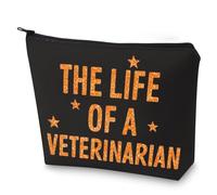 G2TUP Funny Veterinarians Makeup Bag Vet Tech Appreciation Gift The Life Of A Veterinarians Cosmetic Bag Veterinarians Merchandise, Life Of Veterinarians