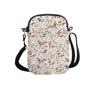 G2TUP Goat Lover Gift Farm Goat Crossbody Bag Goat Mom Travel Bag Goat Design Countryside Gift, Farm Goat S