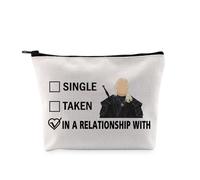 G2TUP H-enry C Inspired Gift Dating H-enry C Makeup Bag H-enry Fan Cosmetic Bag H-enry C Merch, Henry Cavill White Bag