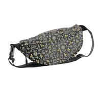 G2TUP Honeycomb Gift Bee Botanical Waist Bag Bee Lover Belt Bag Honey Lover Gift Bee Lover Gift Black, Bee Botanical WB