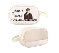 G2TUP Jensen A Inspired Gift Dating Jensen A Makeup Bag TV Show Fan Cosmetic Bag Supernatural Lover Merch, Jensen A TM