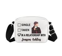 G2TUP Jensen A Inspired Gift Dating Jensen A Makeup Bag TV Show Fan Cosmetic Bag Supernatural Lover Merch, Jensen A HS