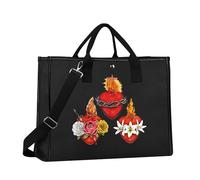 G2TUP Jesus & Mary & Joseph Heart Crossbody Bag Sacred Immaculate Heart Most Chaste Heart Of Joseph Catholic Shoulder Bag, 3red-tg