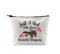 G2TUP Komodo Dragons Themed Gift Who Loves Komodo Dragons Makeup Bag Reptile Lovers Cosmetic Bag Wildlife Fans Gift, Loves Komodo Dragons MB