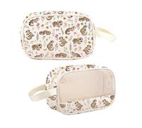 G2TUP Leopard Gecko Lover Gift Anatomy Of A Leopard Gecko Makeup Bag L-eopard G-ecko Mom Cosmetics Bag Pet Lizard Reptile Lover Gifts, Of A Leopard Gecko TM