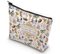 G2TUP Literary Makeup Bag Book Quote Gift Tomorrow is a New Day with No Mistakes in It Anne Fans Cosmetic Bag for Book Lovers, Tomorrow Is New MG, Makeup Bag