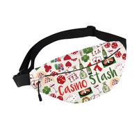 G2TUP Lucky Casino Gambling Fanny Pack Casino Lover Gift Casino Stash Crossbody Bag Gambler Player Merch, Casino Stash WB, Crossbody Waist Bag