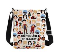 G2TUP Merlin & Arthur Crossbody Bag Merlin & Arthur Fans Gifts For The Love Of Camelot Gifts Arthurian Romance Shoulder Bag, For the Love Cb, Western