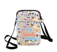 G2TUP Mouse Snack Crossbody Bag Snack Lover Gift This Bag Full Of Secrets And Snacks Shoulder Bag Family Trip Snacking Merch, Bag Full of Secrets Cb, Crossbody Bag