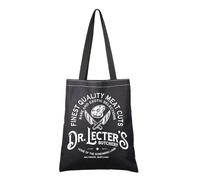 G2TUP Movie Inspired Gift Dr Lecter's Butchery Reusable Canvas Tote Bag H Lecter Fan Handbag, - Dr Lecter's Tb B, One Size