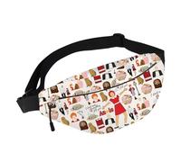 G2TUP Orphans Red Ribbon Girl Waist Bag Grace Fans Gift Musical Drama Lover Belt Bag Hope in Scarlet Merchandise, I Don't Need WB, Crossbody Waist Bag