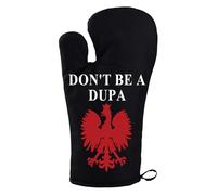 G2TUP Polish Oven Mitt Polish Baking Gift Don't Be a Dupa Polska Oven Glove Poland Kitchen Glove (A DUPA om)