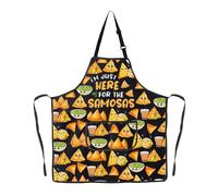 G2TUP Samosas Baking Apron Samosas Bakery Gifts Indian Food Gifts Samosa Making Apron I'm Just Here For The Samosas ApronS (Samosas ap)