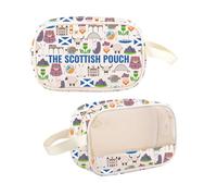 G2TUP Scottish Lover Gift The Scottish Pouch Clear Makeup Bag Scottish Culture Travel Toiletry Bag Scottish Tourism Merch, The Scottish Pouch TM