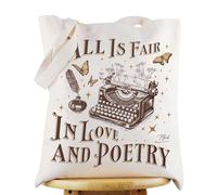 G2TUP Singer Album Lyrics Tote Bag Singer Album Fans Gifts Singer Concert Tour Grocery Reusable Bag Singer Concert Merch, All Fair in Tg, L