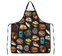 G2TUP South African Lover Gift South African Foods Apron With Pockets Afrikaans Bar Kitchen Gift New Home Gift Braai BBQ Gift, South African Foods a, One Size