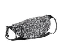 G2TUP Technician Radiologist Gift X-ray Doodle Waist Bag X-Ray Tech Belt Bag Future X Ray Technician Gift Black, X-ray Doodle WB