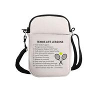 G2TUP Tennis Gift Tennis Life Lesson Makeup Bag Tennis Player Cosmetic Bag Tennis Lover Gift Tennis Team Gift Tennis Girl Zipper Travel Pouch, Tennis Life Lesson S