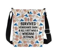 G2TUP The Vengeance Saga Crossbody Bag Odysseus Gifts Greek Gods Shoulder Bag Greek Mythology Gifts, I Survived Cb, Western