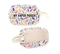G2TUP Vaping Device Lover Gift My Vape Pouch Clear Makeup Bag E-Cig Enthusiast Travel Toiletry Bag Vaping Lifestyle Merch, My Vape Pouch TM
