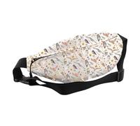 G2TUP Wise Owl Lovers Gift Owl Waist Bag Nature's Nocturnal Charm Cosmetic Bag Avian Enthusiast Gift, Owl WB