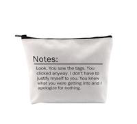G2TUPP Fanfiction Archive Gift You Saw the Tags Makeup Bag Fandom Tags Art Cosmetic Bag Creative Writing Enthusiast Gift, You Saw the Tags MB
