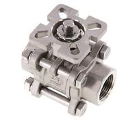 G3/4'' 2-Way Stainless Steel Ball Valve 3-Piece Full Bore ISO-Top - BL2SA3