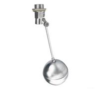 G3/4" DN20 Float Ball Valve Cattle Bowl Valve for Water Trough | Fits Water Troughs Tanks Bowls, 304 Steel Body & Float, Brass Inlet, Vertical Rotation, Copper Reinforced, Rustproof