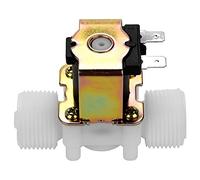 G3/4" Electric Solenoid Valve, DC 12V DN20 Plastic N/C Normally Closed Water Inlet Switch Electromagnetic Valve 2.87 x 2.36inch Water Solenoid Valves