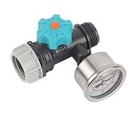 G3/4 inch Adjustable Water Pressure Control Valve with Pressure Gauge, Greenhouse Garden Irrigation Regulator, Water Pressure Regulator, Pressure Reducer