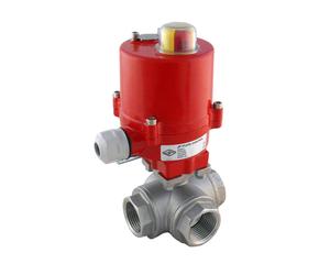 G3/4'' L-port 3-Way Stainless Steel Electric Ball Valve 12V DC - BL3SA