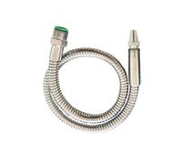 G3/8 600mm/23.62in Adjustable Coolant Hose, Chrome Zirconium Copper Water Oil Cooling Tube with Round Head Nozzle Coolant Pipe for CNC Lathes and Hydraulic Equipment