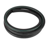 G3/8 Black Rubber Milk Hose, Food - Grade Flexible Milking Tube for Milking Machine, Replacement Livestock Dairy Pipe with G3/8 Fitting for Milk Collector to Bucket