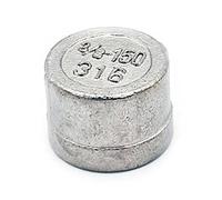 G3/8 BSP Female Round Pipe End Blanking Cap 316 Stainless Steel