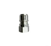 G3/8 Hydraulic Quick Connector High Flow Carbon Steel Fitting | Nickel-plated Copper, Push-to-connect, Seals Leak-proof, Low Pressure Drop, Industrial Hydraulic Use