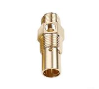 G3/8 Male Threaded Zinc Brass Check Valve Compatible with For Air Compressors (Brass)
