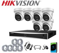 G3 8MP Hikvision 4K NVR DS-7608NXI-K1/8P POE DS-2CD2387G3-LIS2UY/SL IP Camera