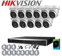G3 8MP Hikvision 4K NVR DS-7608NXI-K1/8P POE DS-2CD2387G3-LIS2UY/SL IP Camera