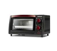 G3 Ferrari G10169 Il Moro 10 Electric Oven, 10 Litre, 800 W, Timer 60 Minutes, Open Base for Easy Cleaning, 100-230°C, Stainless Steel Grate, Red/Black