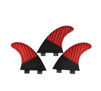 G3/g5 Tri Fins 1 FINS S/M Surf Fins Carbon Fiber Fins Thruster Surfing Accessories Paddle Board Fins(Red S)