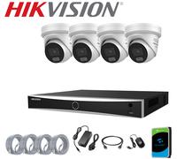 G3 Hikvision 4K NVR DS-7608NXI-K1/8P POE DS-2CD2387G3-LIS2UY/SL 8MP IP Camera
